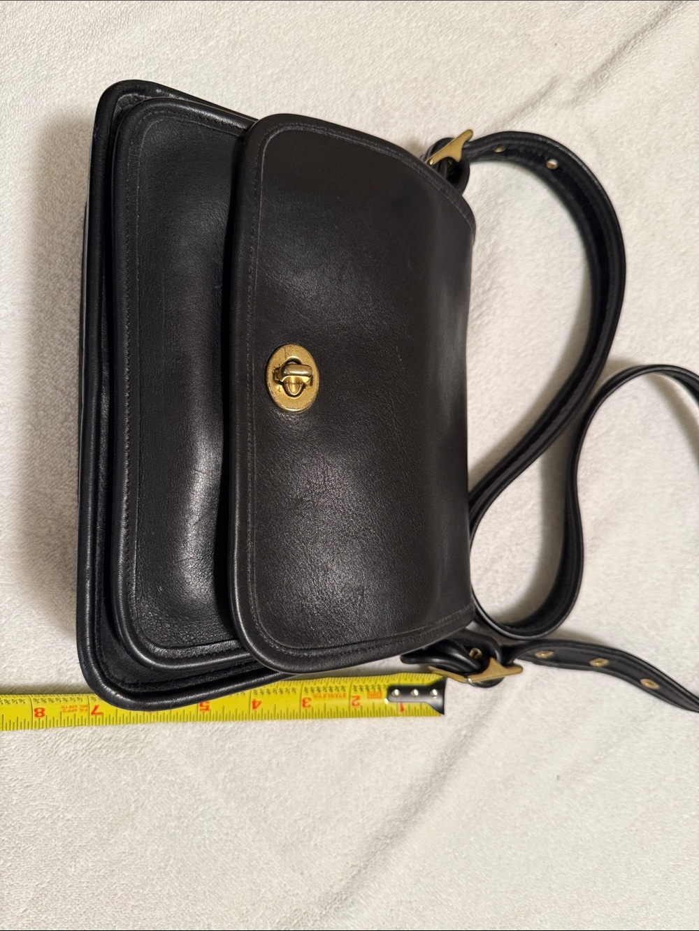 Vintage Black Coach 9061 Rambler’s Legacy Crossbody Leather Bag - Picture 8 of 10